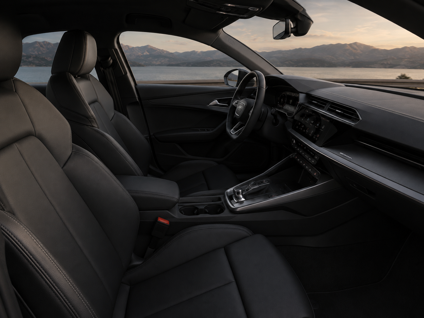 Audi A3 Car Rental - Inside